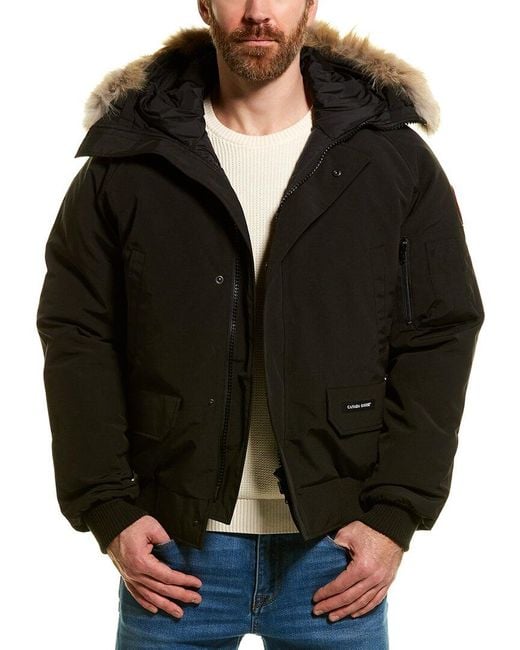 Canada Goose Black Chilliwack Down Bomber Coat for men