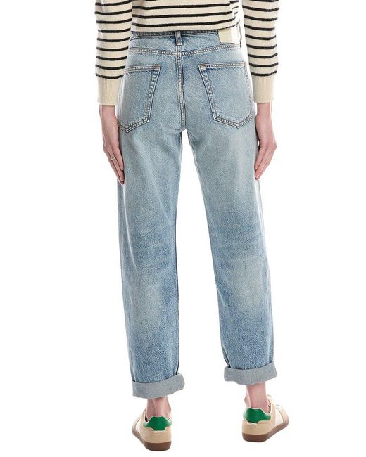 Rag & Bone Blue Rosa Dana Point Boyfriend Jean