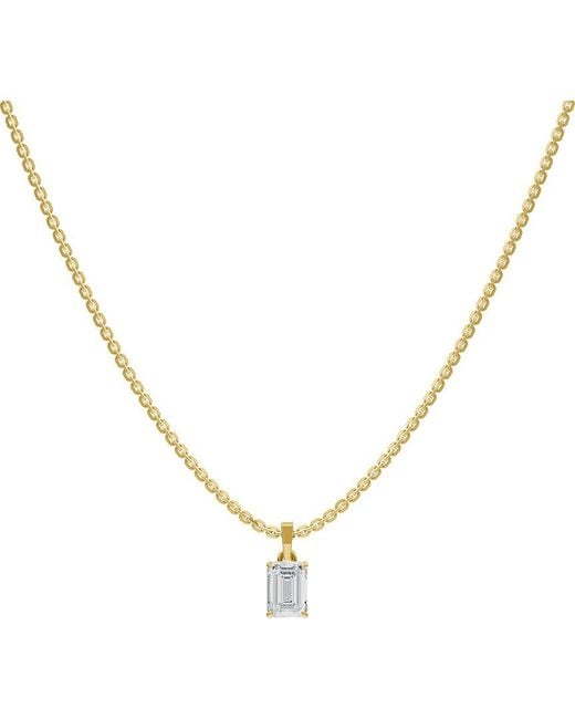 Lab Grown Diamonds Metallic 18K Over 1.00 Ct. Tw. Lab-Grown Diamond Necklace