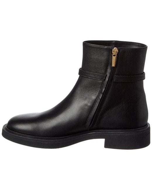 Gianvito Rossi Black 20 Leather Boot