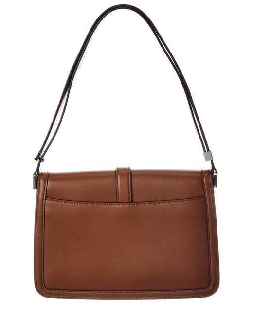 Max Mara Brown Leather Shoulder Bag