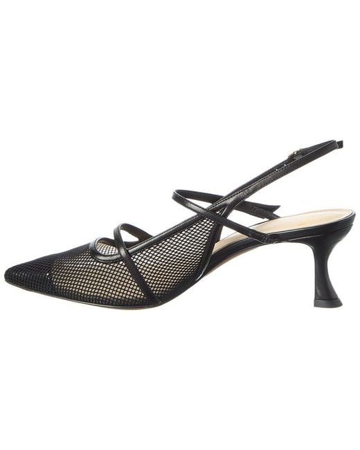 Alexandre Birman Metallic Tita Mesh 60 Leather Pump