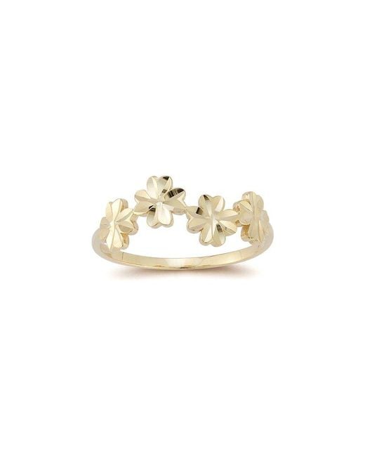 Ember Fine Jewelry White 14k Flower Ring