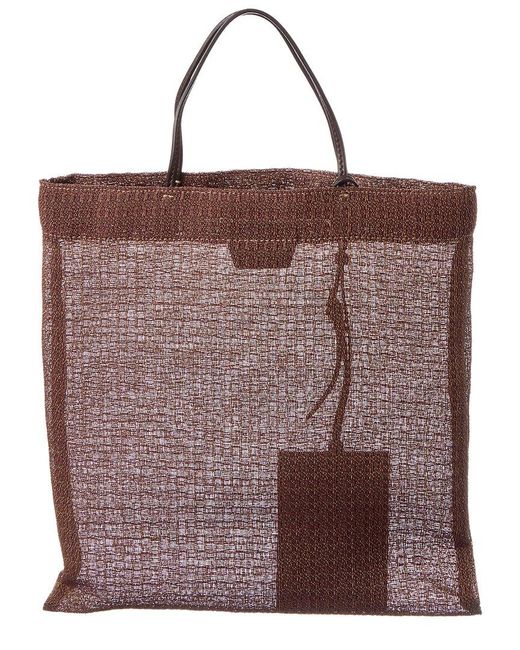 The Row Purple Barn Mini Mesh Tote