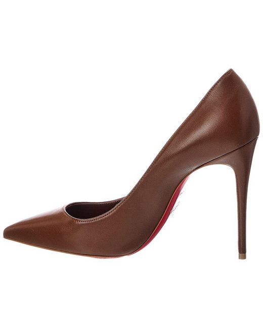 Christian Louboutin Brown 100 Leather Pump