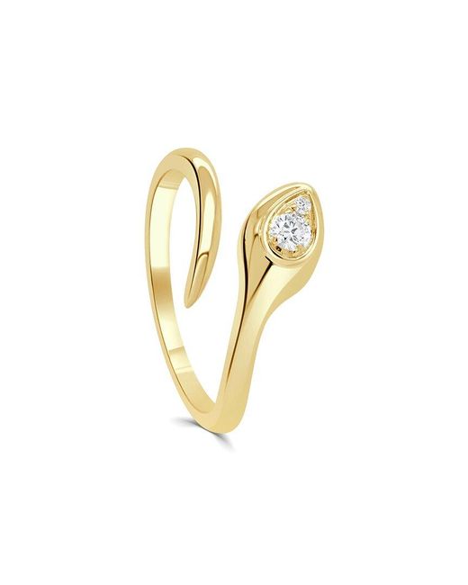 Sabrina Designs Metallic 14K 0.07 Ct. Tw. Diamond Snake Wrap Ring