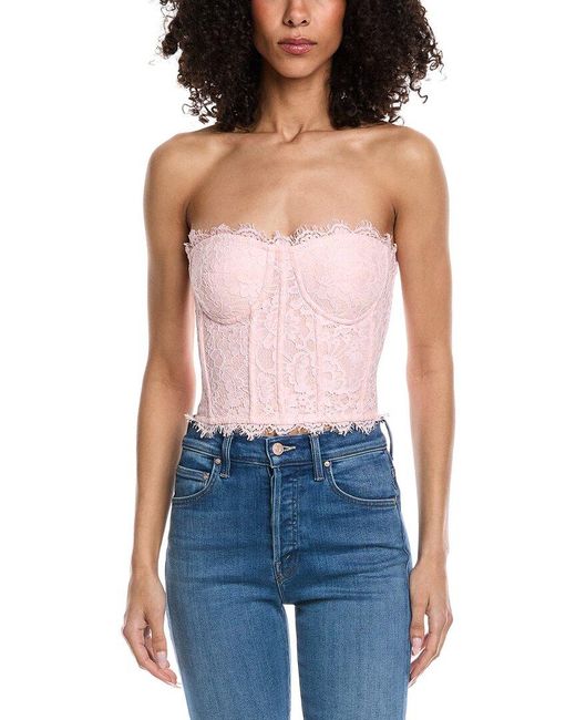 Generation Love Blue Enya Lace Bustier