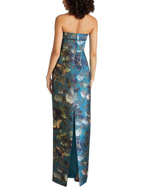 THEIA Blue Cleo Gown