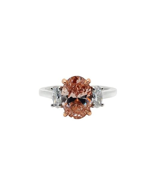 Prince Diamond & Jewelry White 14K 2.16 Ct. Tw. Lab-Grown Diamond Three-Stone Ring
