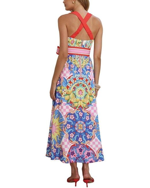 CHARLOTTE GREEN White Midi Dress