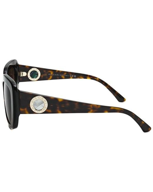 BVLGARI Brown Bv8261 55Mm Sunglasses