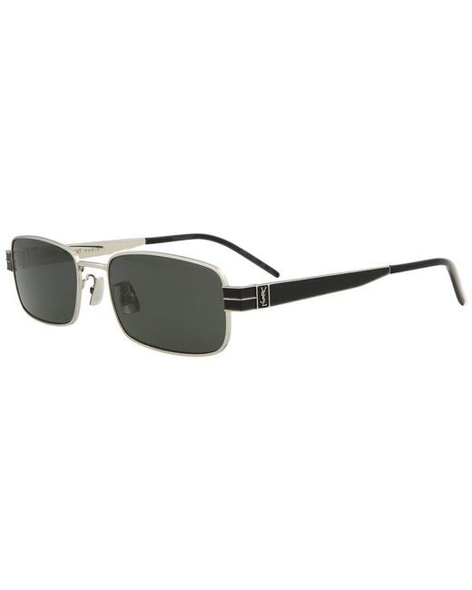 Saint Laurent Metallic Unisex Slm49 56mm Sunglasses for men