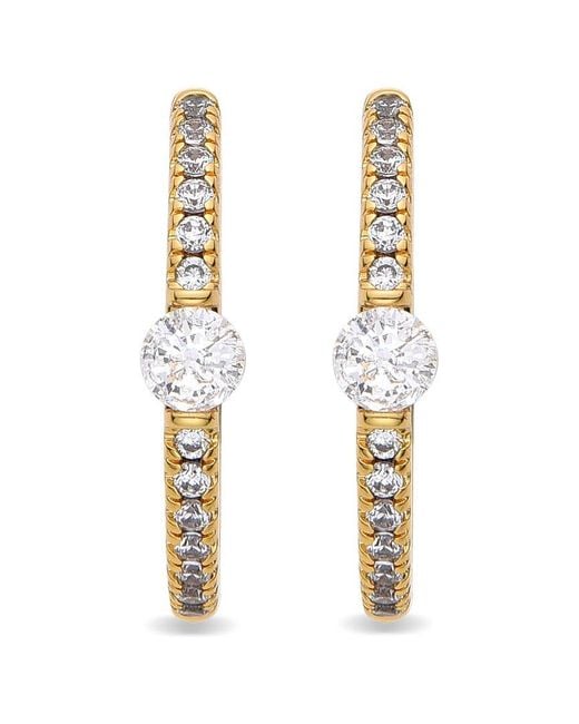 Eye Candy LA Metallic Cz Hoop Earring