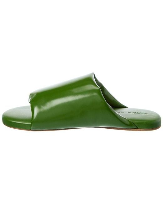Bottega Veneta Green Leather Slide for men