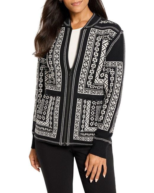 NIC+ZOE Black Petite Nordic Nights Reversible Jacket