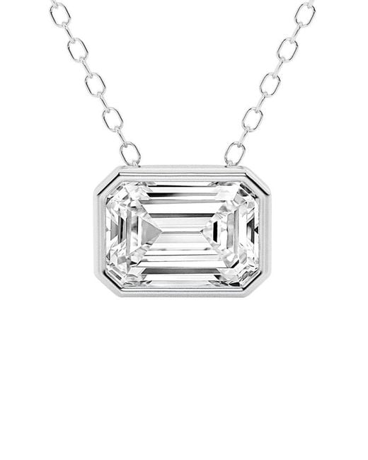 Lab Grown Diamonds White 14K 1.50 Ct. Tw. Lab-Grown Diamond Solitaire Pendant