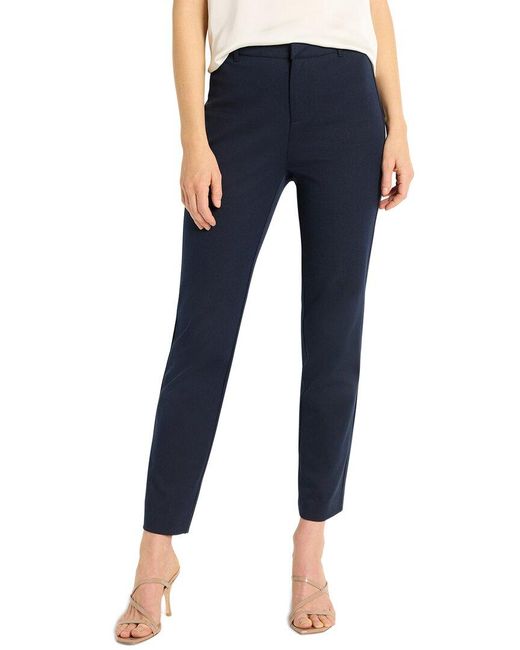 NIC+ZOE Blue Bi-Stretch Copley Straight Pant