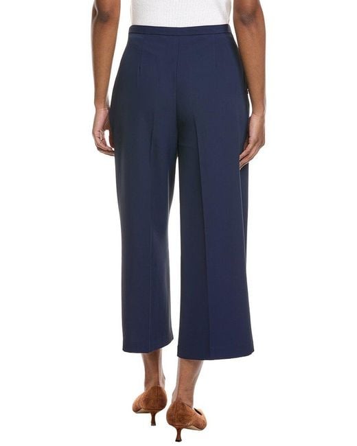 Laundry by Shelli Segal Blue Grommet Lacing Culotte