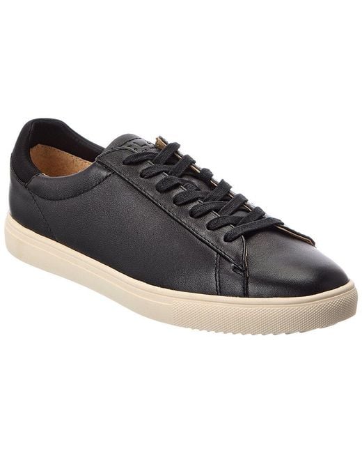 Reiss Blue Clae Bradley Leather Sneaker for men