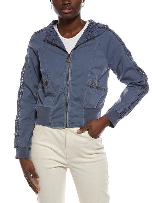 XCVI Blue Gillian Bomber Jacket