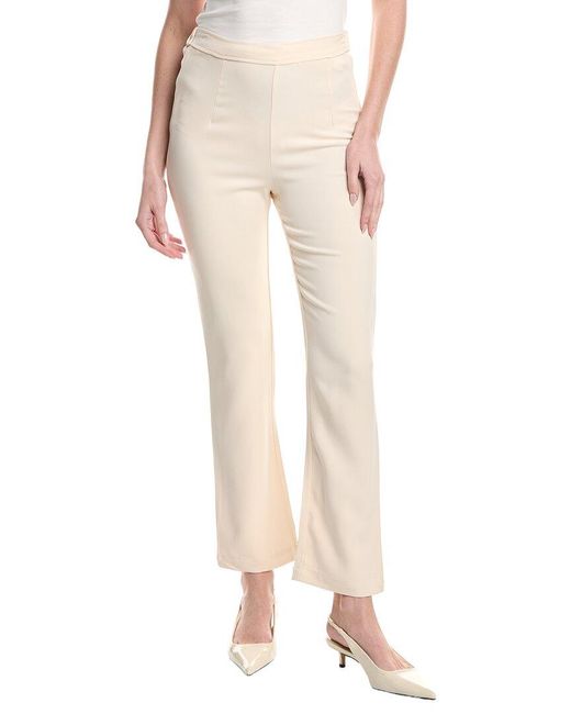 Frances Valentine Natural Quincy Solid Stretch Pant