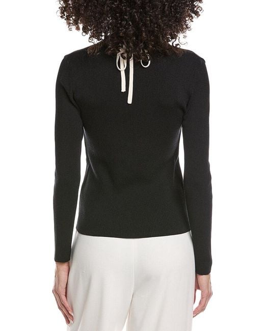 Kenneth Cole Black Ribbed Cardigan