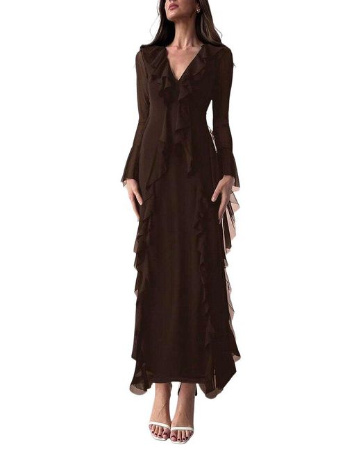 XIRELLI Brown Maxi Dress