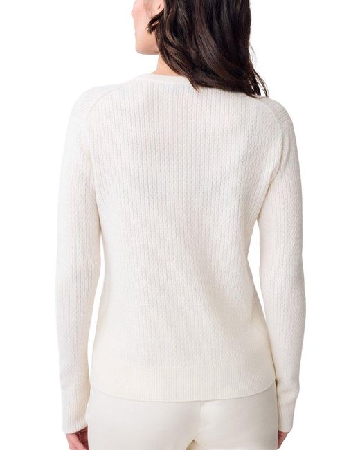 J.McLaughlin White Edwina Cashmere Sweater
