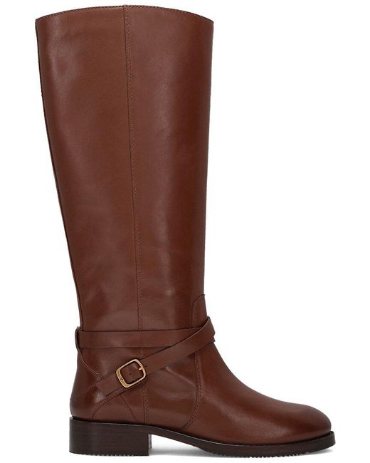 Frye Brown Melissa Belted Leather Boot