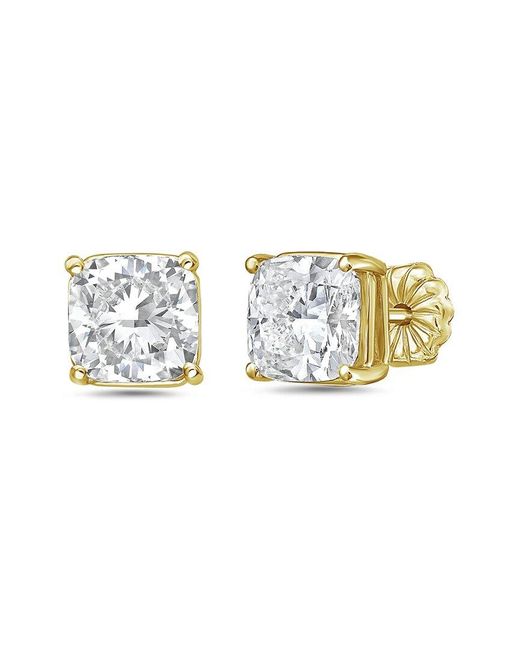 Diana M Metallic Diana M. 14K 15.00 Ct. Tw. Lab-Grown Diamond Stud Earrings