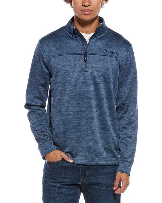 COSTA APPAREL Blue Harbor 1/4-Zip Fleece Pullover for men