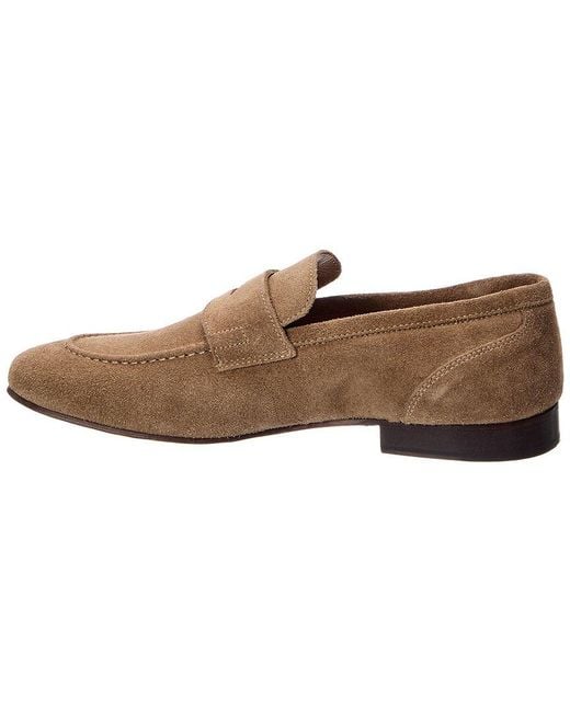 Bruno Magli Brown Nathan Suede Loafer for men