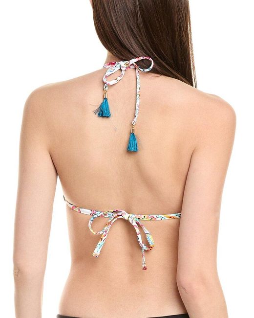 La Blanca Multicolor Halter Bikini Top