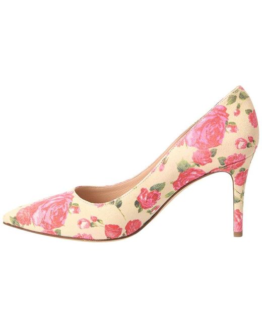 L'Agence Pink Eloise Suede & Leather Pump