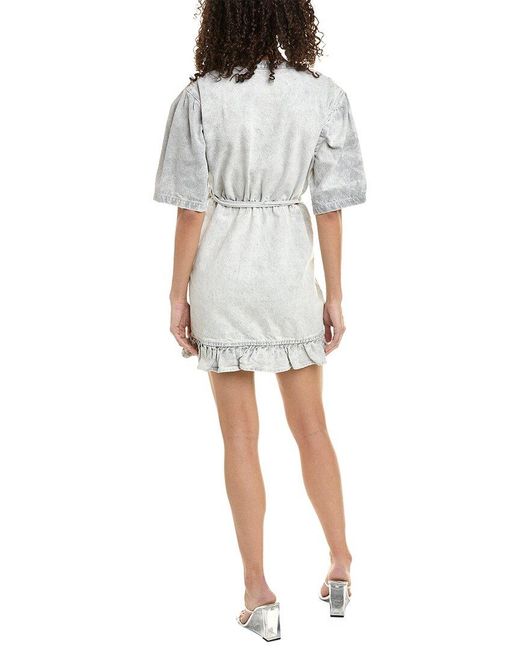 IRO White Denim Wrap Dress