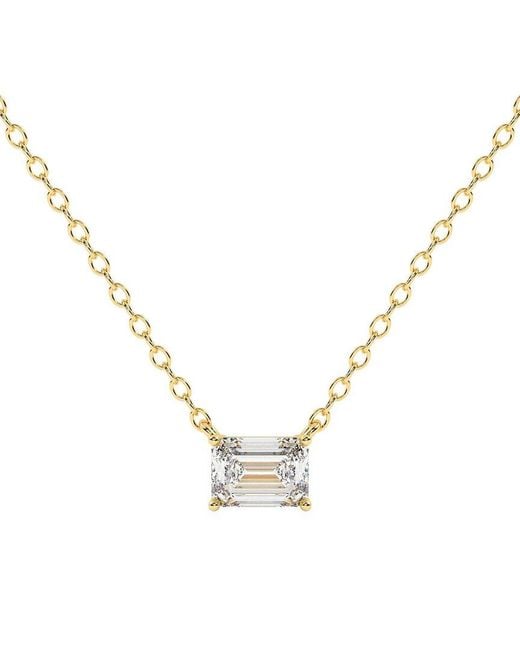 Lab Grown Diamonds Metallic 14K 0.50 Ct. Tw. Lab-Grown Diamond Necklace