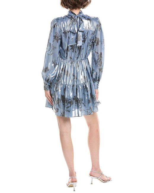 Cinq À Sept Blue Cool Carnation Farha Dress