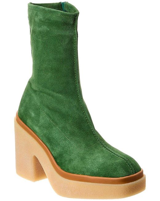 Free People Green Gigi Suede Ankle Boot