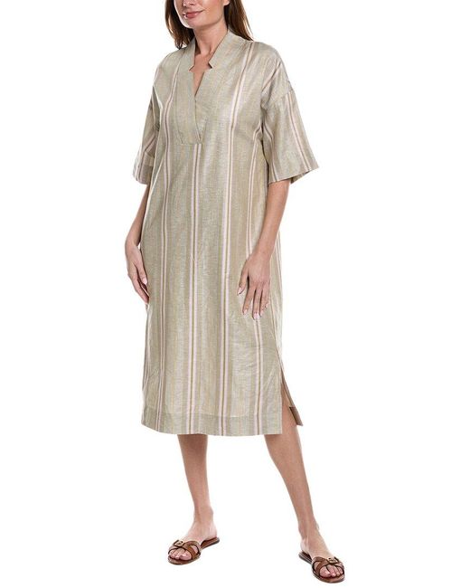 Hanro Natural Urban Casuals Linen-blend Midi Dress