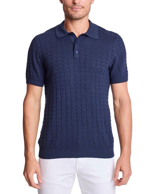 Paisley & Gray Blue Polo Shirt for men