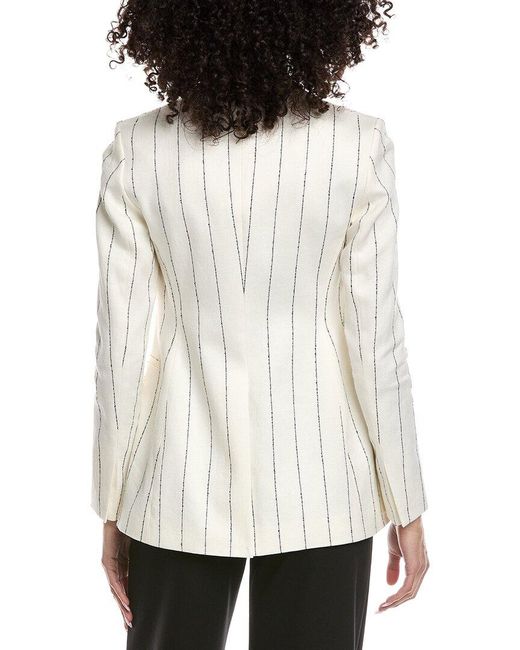 Boss White Boss Jia6 Linen-Blend Jacket