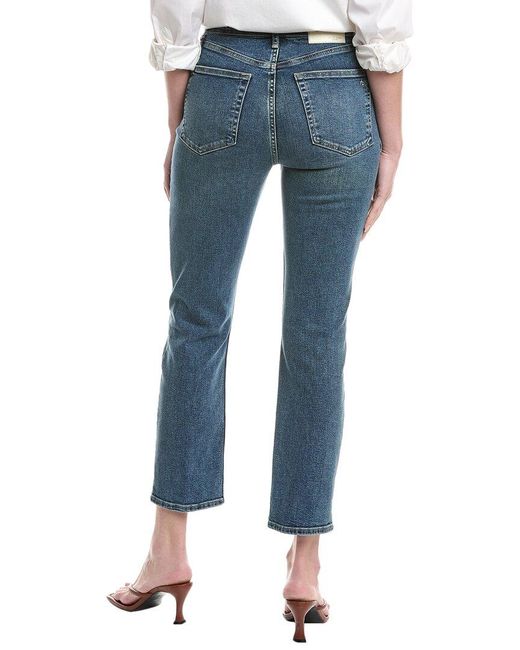 Rag & Bone Blue Flexi Wren Sadie High-Rise Slim Jean