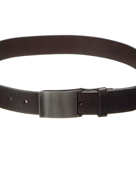 J.McLaughlin Black Distressed Leather Belt for men