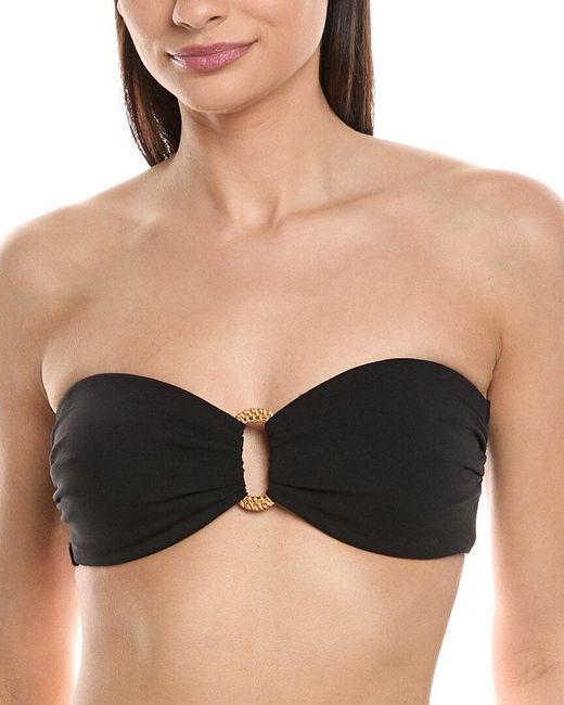 Robin Piccone Black Margot Bandeau Bra