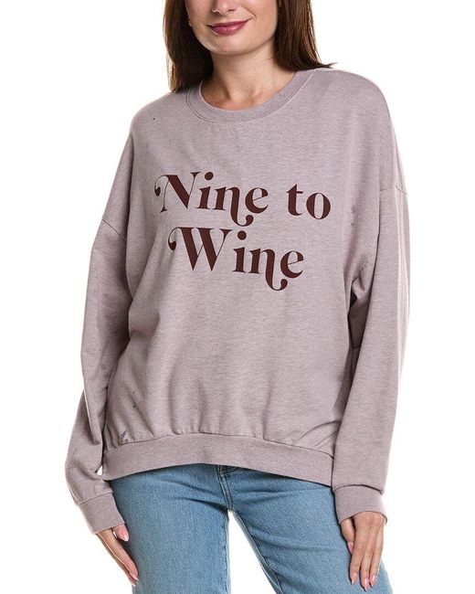 Project Social T Gray Nine To Wine Sweatshirt