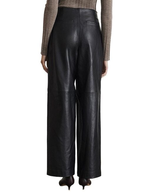 Tanya Taylor Black Jackson Leather Pant