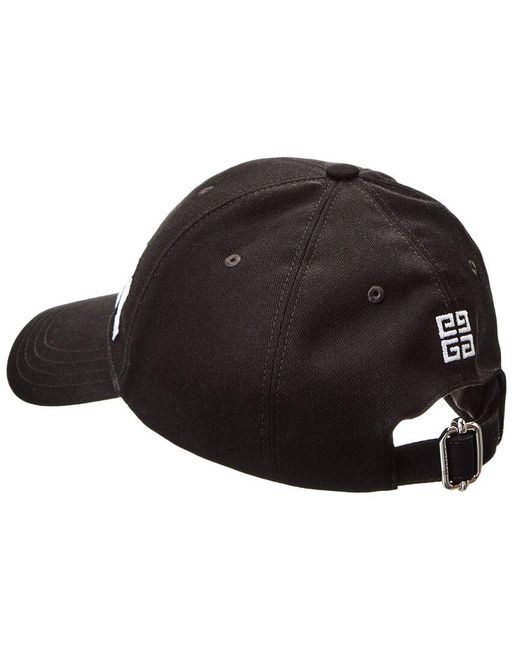 Givenchy Black College Embroidered Cap for men