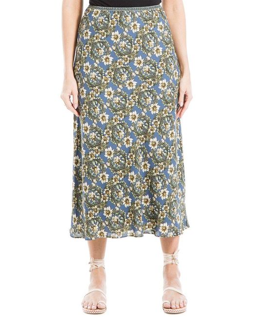 Max Studio Green Midi Skirt