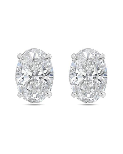 Diana M White Diana M. 14K 8.00 Ct. Tw. Lab-Grown Diamond Earrings