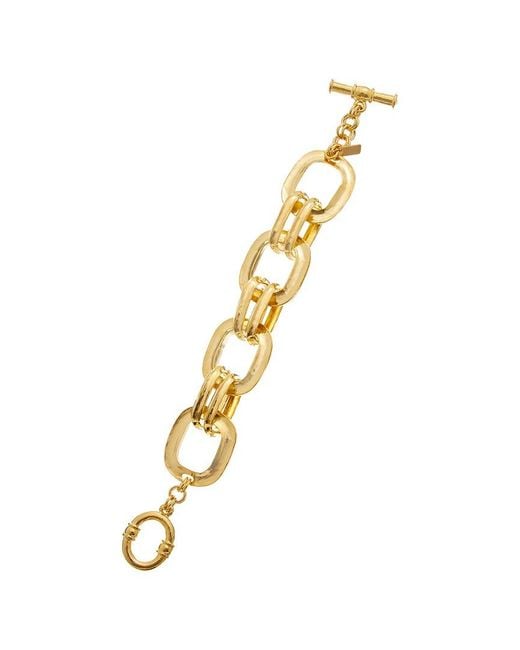 Kenneth Jay Lane Metallic Solo Toggle Bracelet